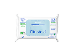 Kompostowalne chusteczki nawilżane z wodą - Mustela Poland