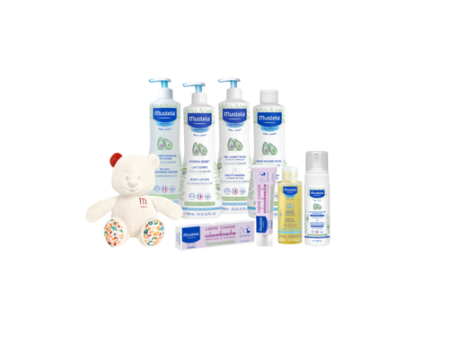Complete Baby Care Set - z misiem w odcieniu terracotta - Mustela Polska - 1