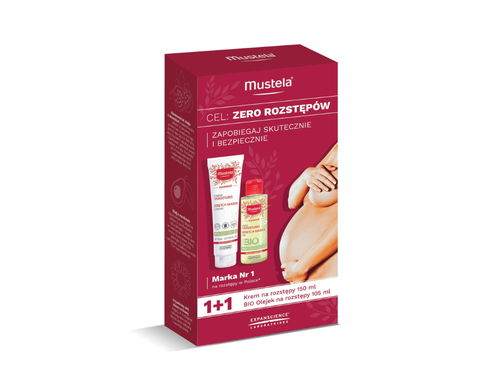 Mustela Zestaw Maternite Krem na rozstępy 150 ml + Olejek na rozstępy 105 ml - Mustela Polska - 4