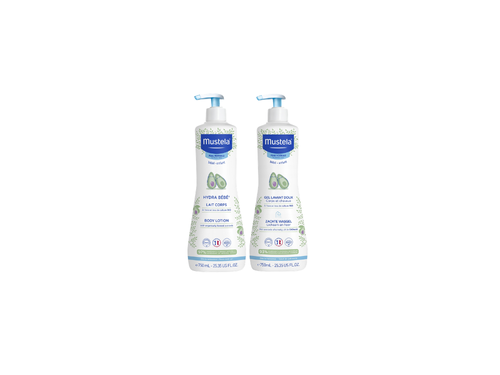 Zestaw Delikatny żel & Mleczko do ciała 750 ml - Mustela Polska - 1
