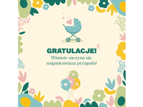 Kartka - Gratulacje! - Mustela Polska - 1