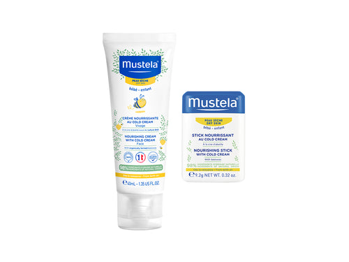 Zestaw Zimowa Ochrona: Sztyft ochronny i Krem odżywczy z Cold Cream - Mustela Poland - 1