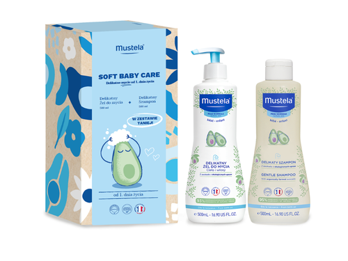 Mustela Zestaw Soft Baby Care - delikatne mycie - Mustela Polska - 1