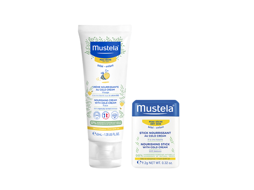Zestaw Zimowa Ochrona: Sztyft ochronny i Krem odżywczy z Cold Cream - Mustela Poland - 1
