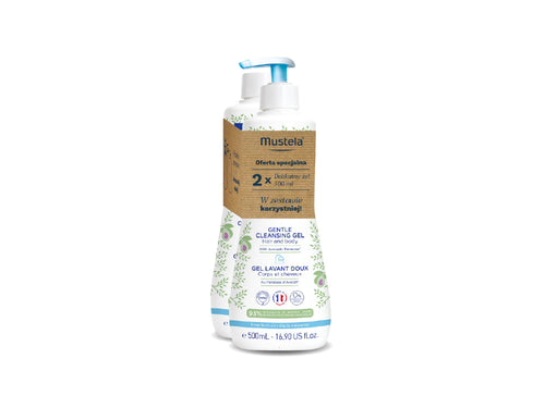 Zestaw 2 x DELIKATNY ŻEL DO MYCIA 500ml - Mustela Polska - 1