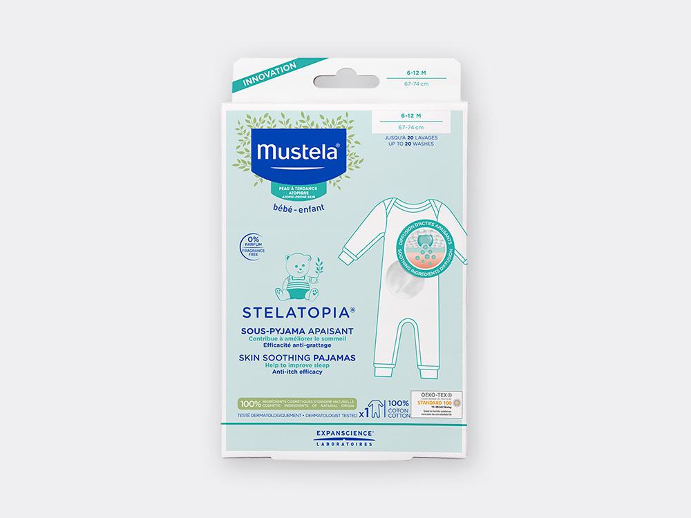 Stelatopia pyjamas 6-12 months for babies with atopic-prone skin