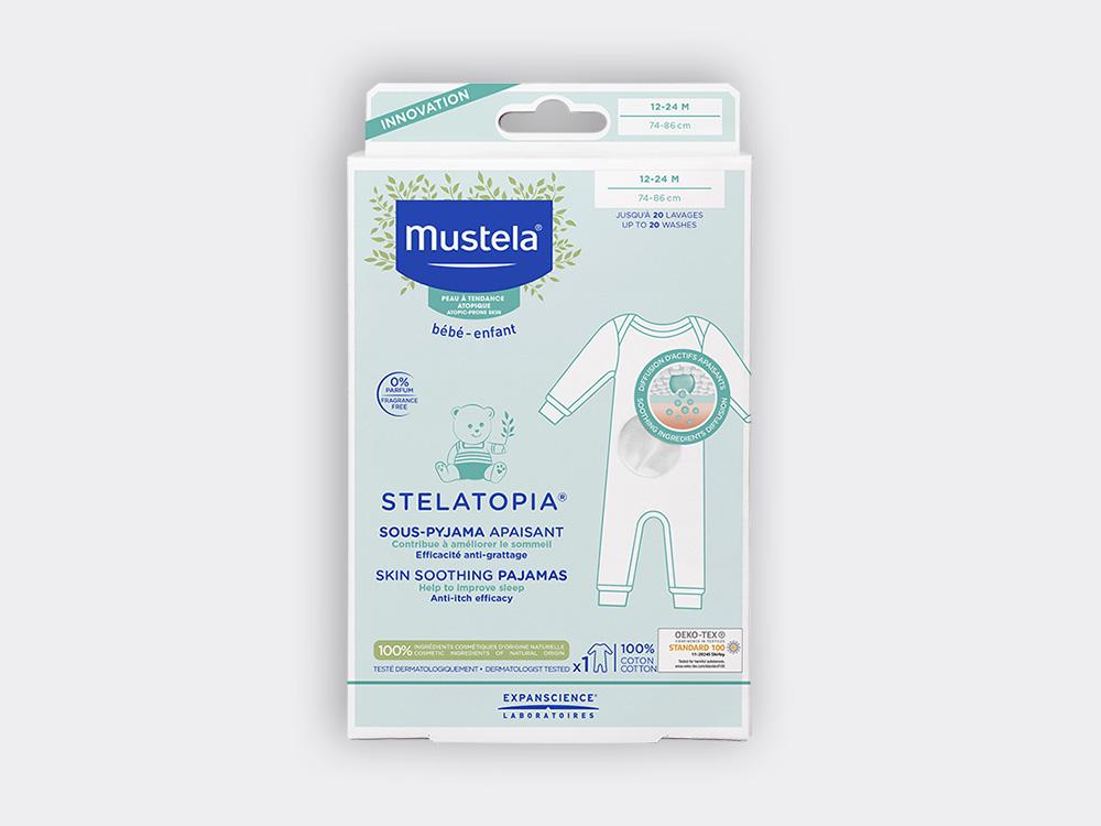 Stelatopia pyjamas 12-24 months for babies with atopic-prone skin