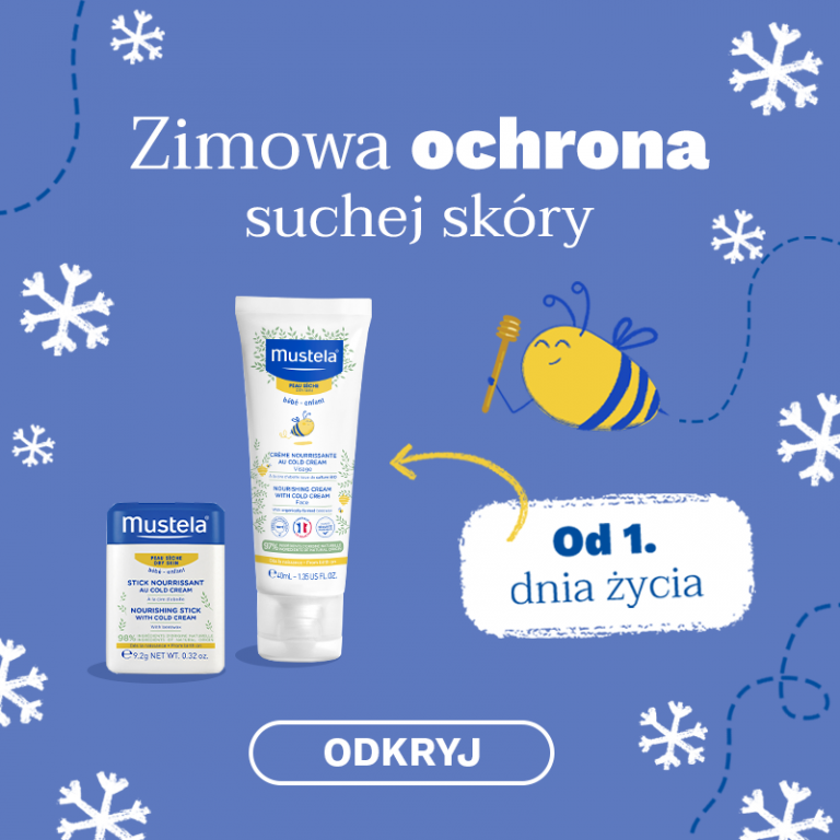 Zimowa ochrona: krem i sztyft z cold cream Mustela