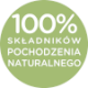 100% składników pochodzenia naturalnego