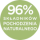 96% składników pochodzenia naturalnego