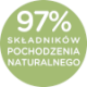 97% składników pochodzenia naturalnego