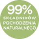 99% składników pochodzenia naturalnego