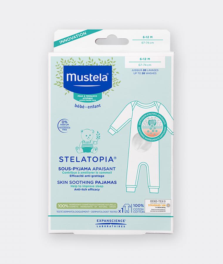 Stelatopia pyjamas 6-12 months for babies with atopic-prone skin